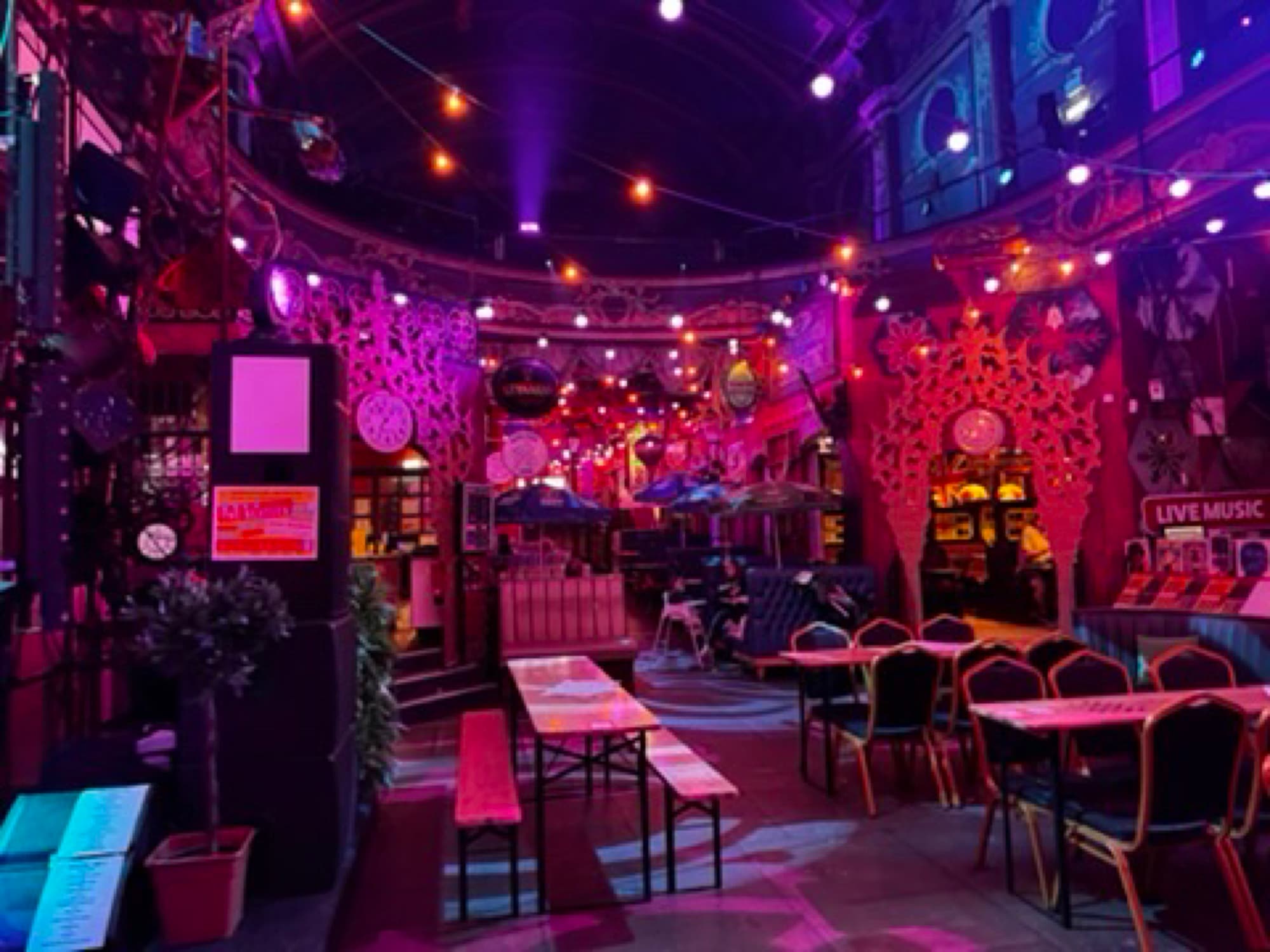 Nightlife colour study, photographed 12 March 2026