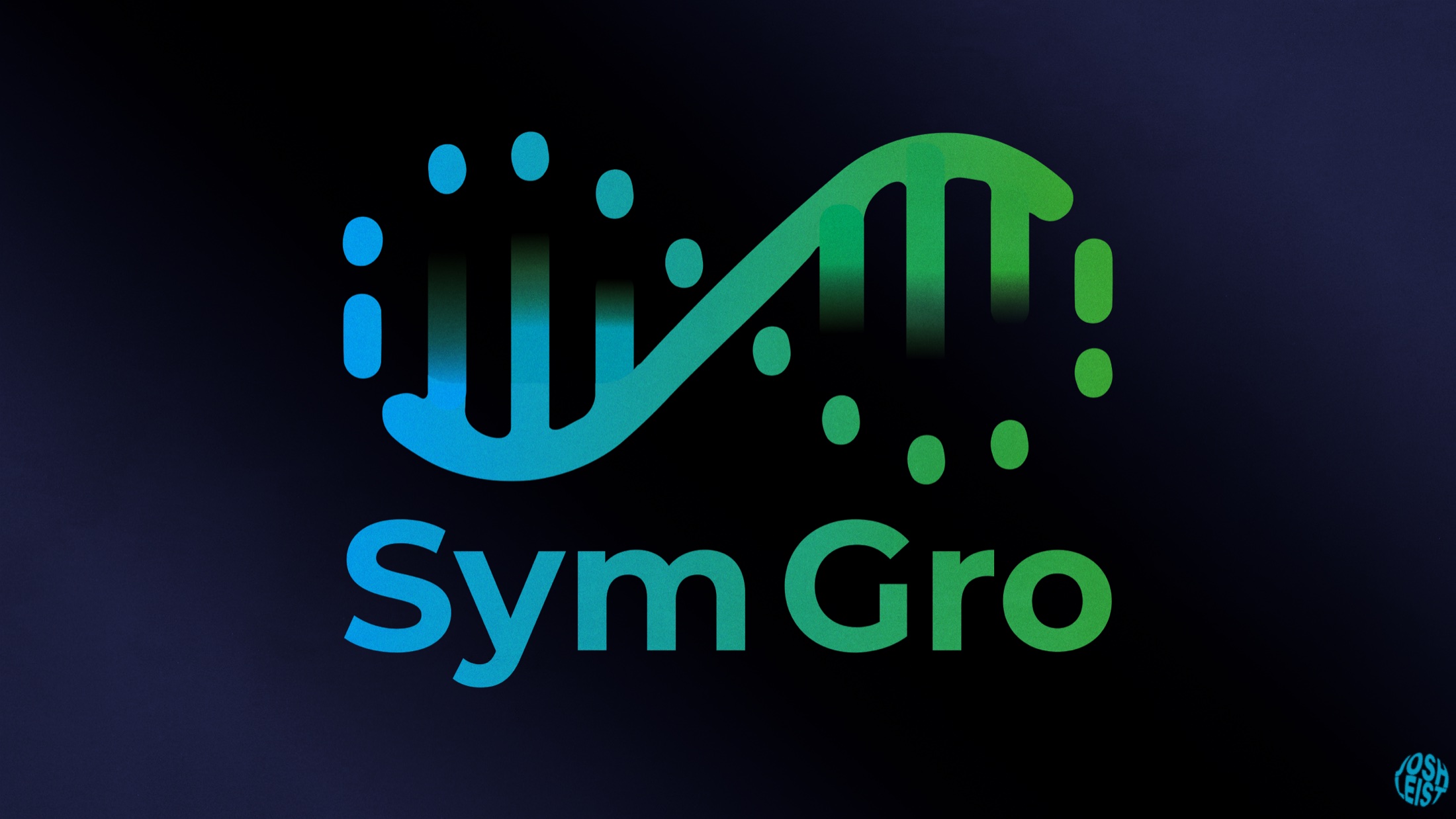 SymGro gradient identity on a dark background